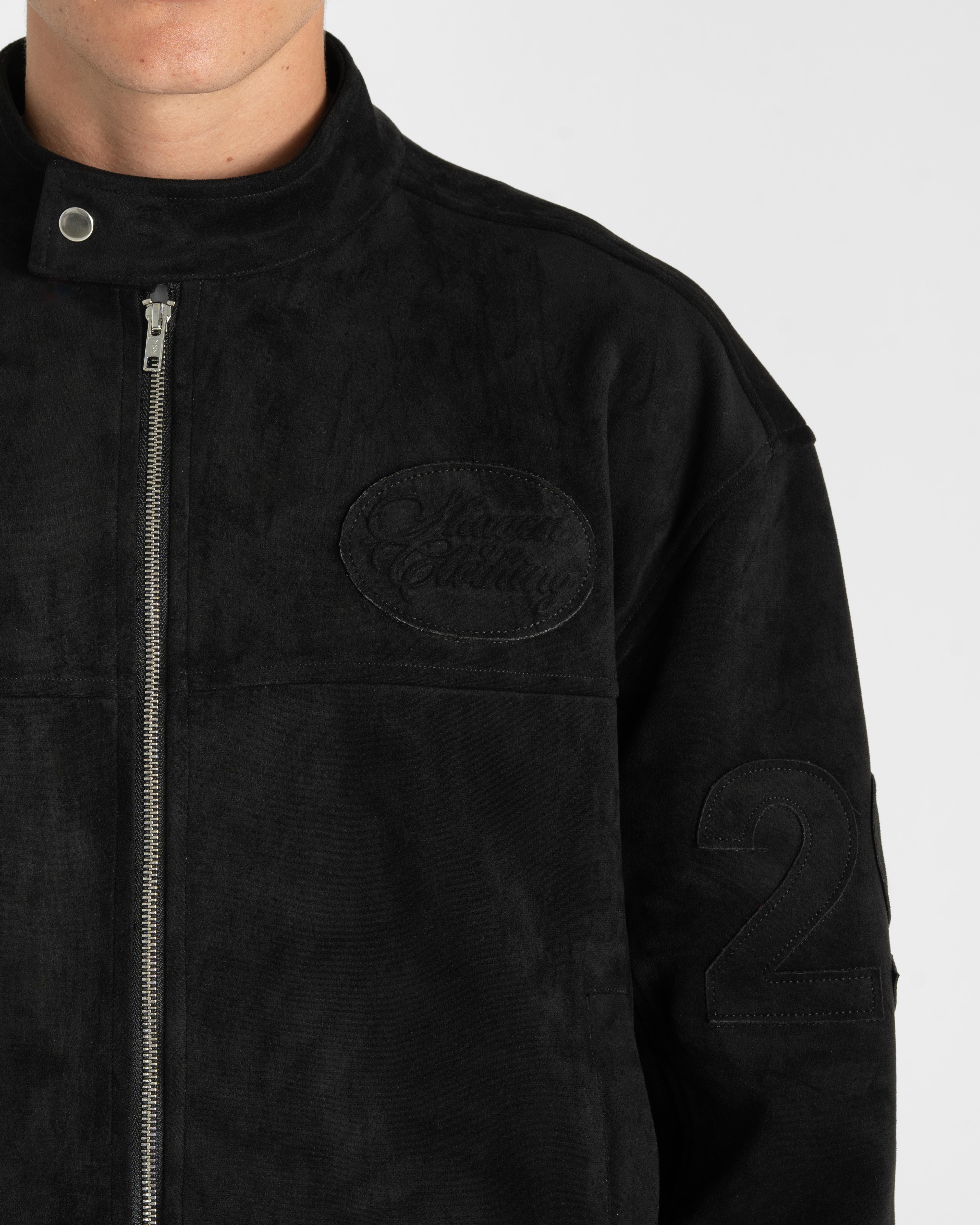 Suede Jacket Black